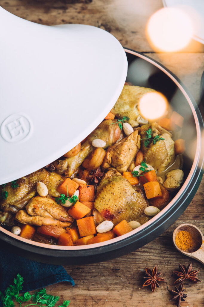 Tajine de chapon recette de noël styliste culinaire Lyon 